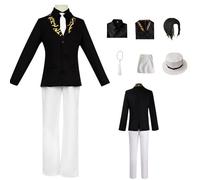 Anime K'ibutsuji M'uzan Disfraz de Cosplay con Peluca Trajes de Disfraces para niños Conjunto Completo Uniforme Ropa de Juego de Roles para Baile Escenario Carnaval Halloween Fiesta de Navidad Carnava