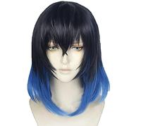Anime : Kimetsu No Yaiba Inosuke Hashibira Wigs Heat Resistant Synthetic Hair Cosplay Wigs + Wig Cap