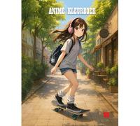 Anime Kleurboek: Duik in de wereld van anime met 50 stijlvolle illustraties en lege pagina’s ertussen voor comfortabel inkleuren.