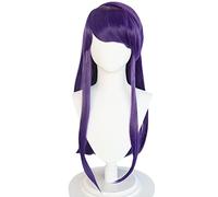 Anime Komi Can't Communicate Shouko Komi Cosplay Wig Long Purple Hair Heat Resistant Fiber Hair + Wig Cap Halloween Girls