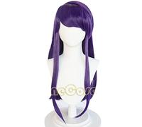 Anime Komi Can't Communicate Shouko Komi Cosplay Wig Long Purple Hair Heat Resistant Fiber Hair + Wig Cap Halloween Girls