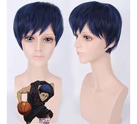 Anime Kuroko No Basuke Gakuen Aomine Daiki Peluca Cosplay Disfraz Kuroko'S Baloncesto Corto Pelucas De Pelo Sintético Resistentes Al Calor Pl-521