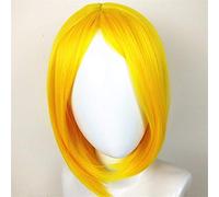 Anime Land of the Lustrous Yellow Diamond Wig Cosplay Houseki no Kuni Peluca de pelo corto Fiesta de Halloween Disfraz Pelucas 35cm