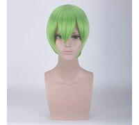 Anime Little Blue and Little Green Cosplay Peluca Pelo sintético corto Disfraz de Carnaval de Halloween Prop Pelucas dm399