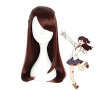 Anime Little Witch Academia Kagari Atsuko Peluca Cosplay Disfraz Acako Mujeres Largo Resistente al Calor Pelo Sintético Pelucas