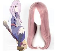Anime Little Witch Academia Peluca de cosplay Sucy Manbavaran Pelucas de cosplay Peluca de bruja sintética resistente al calor Fiesta de carnaval de Halloween