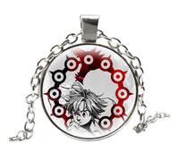 Anime Los Siete Pecados Mortales Collar Escanor Rhitta Meliodas Isabel Figuras Cabujón Collar Colgante de Cristal Collar Hombres Mujeres Joyería, 1