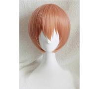 Anime Love Live Rin Hoshizora Cosplay Wig Short Orange Heat Resistant Synthetic Hair Wigs + Wig Cap