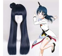 Anime Love Live Sunshine Pelucas de Cosplay Tsushima Yoshiko Peluca de Cosplay Peluca Sintética Resistente al Calor Fiesta de Halloween Pelucas de Mujer