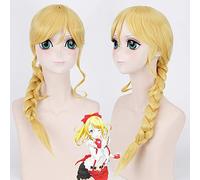Anime Lovelive! Love Live Ayase Eli Peluca Rubia clara con pelo de cola de caballo Cosplay Pelucas Disfraz de Halloween Jugar Peluca para adultos Peruca