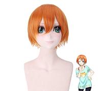 Anime LoveLive! Peluca de Rin Hoshizora Disfraz de Cosplay Love Live Women Pelo sintético corto Fiesta de Halloween Juego de roles Pelucas PL-363