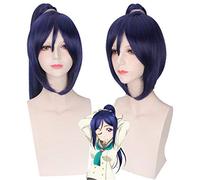 Anime Lovelive Sunshine Kanan Matsuura Peluca Cosplay Love Love Aqours Azul oscuro Pelo sintético Fiesta Juegos de rol Pelucas