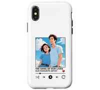 Anime Lovers La canción Nuestra de Vidas Feliz San Valentín Pareja Carcasa para iPhone X/XS