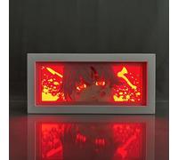 Anime Luz Nocturna Gasai Yuno Figura para Dormitorio Decoración Lámpara Led Luz Anime Atmósfera Lámpara de Escritorio