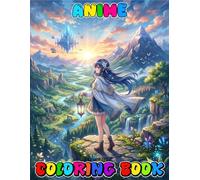 Anime & Manga Coloring Book: 50+ Designs with Cute Big Pictures to Color - Great For Stress Relief And Creative Breaks - Coloring Pages For Kids, ... with Cute Kawaii Girls in Fashion Styles