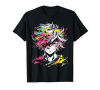 Anime Manga Gráfico Colorido Ilustración Anime Camiseta