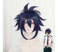Anime Mi Héroe Academia Tamaki Amajiki Cosplay Peluca Boku No Hero Academia Cosplay Tamaki Amajiki 28Cm Pelucas Azules + Gorra De Peluca