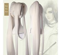 Anime Mo Dao Zu Shi Wei WuXian peluca The Untamed Lead Roles Cosplay peluca El gran maestro del cultivo demoníaco Cosplay Prop adulto blanco
