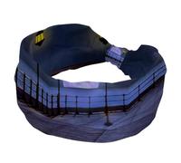 Anime Moon Town - Diadema ancha para mujer, turbante suave, antideslizante, elástica, para yoga, entrenamiento, diadema con nudos cruzados