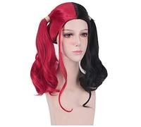 Anime Movie Suicide Squad Joker Harleen Quinzel peluca Cosplay disfraz doble cola de caballo pelo largo sintético para mujeres pelucas de fiesta DM681
