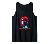 Anime Mujeres Niñas Colorido Camiseta sin Mangas