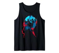 Anime Music Auriculares Manga Girl Motif Print City Art Camiseta sin Mangas