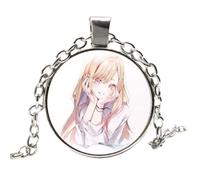 Anime My Dress Up Darling Collar de dibujos animados Figuras Kitagawa Marin Kuroe Shizuku Kawaii Cristal Cabujón Cosplay Colgantes Joyería, 1