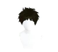 Anime My Dress-Up Darling Wakana Gojo Cosplay Wig Short Black Hair Heat Resistant Fiber Hair + Wig Cap Halloween Party Men