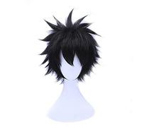 Anime My Hero Academia Dabi Cosplay Peluca Boku No Hero Academia Pelo Corto Negro Corto Fiesta Halloween Fiesta Disfraz Pelucas + Gorro +