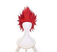 Anime My Hero Academia Kirishima Eijiro Corto Rojo Cosplay Peluca Boku no Hero Academia Halloween Disfraz Pelo Sintético Perucas