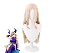 Anime My Hero Academia Mt.LADY Mujeres Oro claro Cabello largo Boku No Hero Academia Cosplay Disfraz Peluca + Gorra de peluca