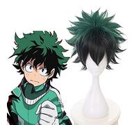 Anime My Hero Academia Pelucas de Cosplay Izuku Midoriya Peluca de Cosplay Peluca Sintética Resistente al Calor Pelo Halloween Boku No Hero Academia