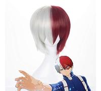 Anime My Hero Academia Pelucas de Cosplay Shouto Todoroki Peluca de Cosplay Peluca Sintética Cabello Fiesta de Halloween Boku No Hero Academia Peluca