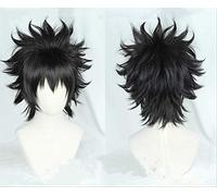Anime My Hero Academia Shindo Yo Cosplay Wig You Shindou Short Black Heat Resistant Synthetic Hair Wig + Wig Cap