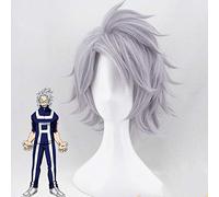 Anime My Hero Academia Tetsutetsu Tetsutetsu 32Cm Gris Peluca Cosplay Boku No Hero Academia Cosplay Pelo Tetsutetsu Peluca + Gorro De Peluca