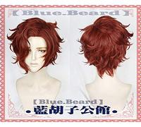 Anime Mystery Julian Dvorak Asra Cosplay Wigs Red Brown Silver Short Curly Fluffy Heat Resistant Synthetic Hair Wig + Wig Cap Julian Dvorak