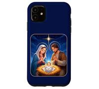 Anime Nativity Christmas Design - Kawaii Manger Scene Art Carcasa para iPhone 11