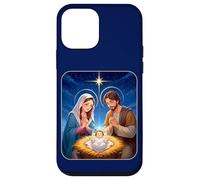 Anime Nativity Christmas Design - Kawaii Manger Scene Art Carcasa para iPhone 12 Mini