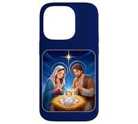 Anime Nativity Christmas Design - Kawaii Manger Scene Art Carcasa para iPhone 14 Pro