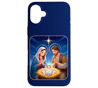 Anime Nativity Christmas Design - Kawaii Manger Scene Art Carcasa para iPhone 16 Plus
