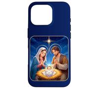 Anime Nativity Christmas Design - Kawaii Manger Scene Art Carcasa para iPhone 16 Pro
