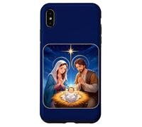 Anime Nativity Christmas Design - Kawaii Manger Scene Art Carcasa para iPhone XS MAX