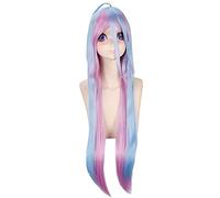 Anime NO GAME NO LIFE Shiro Wig Cosplay disfraz mujer pelo largo sintético fiesta de Halloween pelucas PL-353