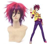 Anime No Game No Life Sora Cosplay Short Fluffy Layered Color Mixed Color Resistente al Heat Hair Wigs+Free Wig Cap c9113 3695