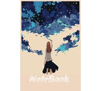 Anime note book: Small notebook for school or at home work to keep track of what you need. cute book for keeping notes or work inside | BLACK AND WHITE INTERIOR WITH WHITE PAPER 6 X 9