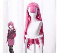 Anime Nunca aprendemos juntos Kirisu Mafuyu Pelucas de cosplay Largo Rosa Pelo de alta temperatura Disfraz de fiesta de Halloween Juego de roles Peluca 489D