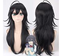 Anime ¿Nunca hay una chica en línea? Segawa Akane cosplay peluca pelo sintético amarillo para pelucas de fiesta de Halloween + gorro de peluca talla única PL-508