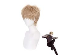 Anime ONE PUNCH-MAN Genos peluca corta Cosplay disfraz resistente al calor pelo sintético hombres pelucas QX-203