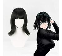 Anime ONE PUNCH MAN Pelucas de cosplay Fubuki Peluca de cosplay Peluca sintética resistente al calor Cabello Fiesta de carnaval de Halloween Ventisca infernal