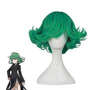 Anime One Punch Man Senritsu No Tatsumaki Cosplay pelucas verde rizado corto estilo sintético pelo para mujer fiesta disfraz peluca KUMZ5473